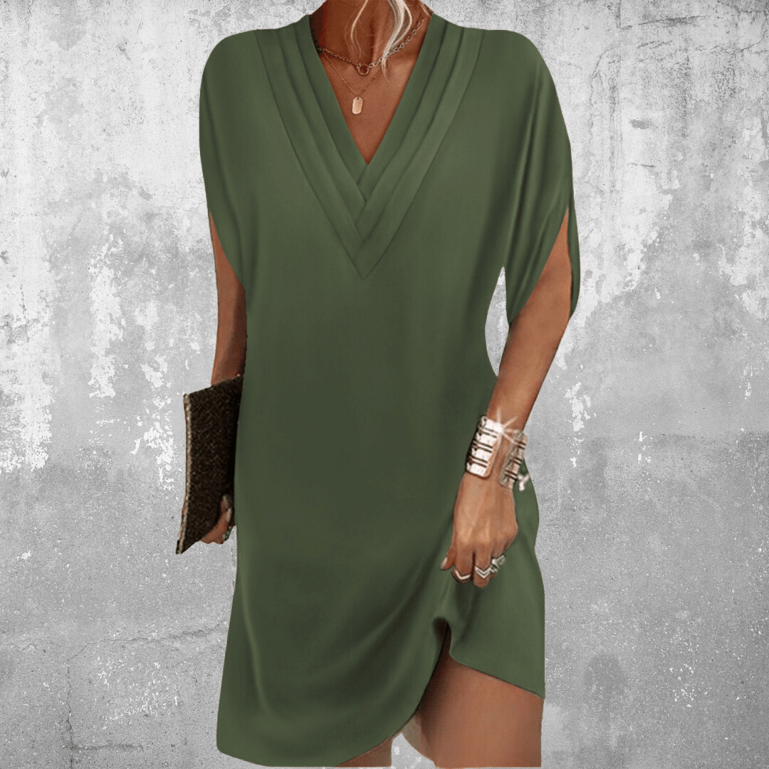 Amelia™ | Elegant Tummy Covering Mini Dress